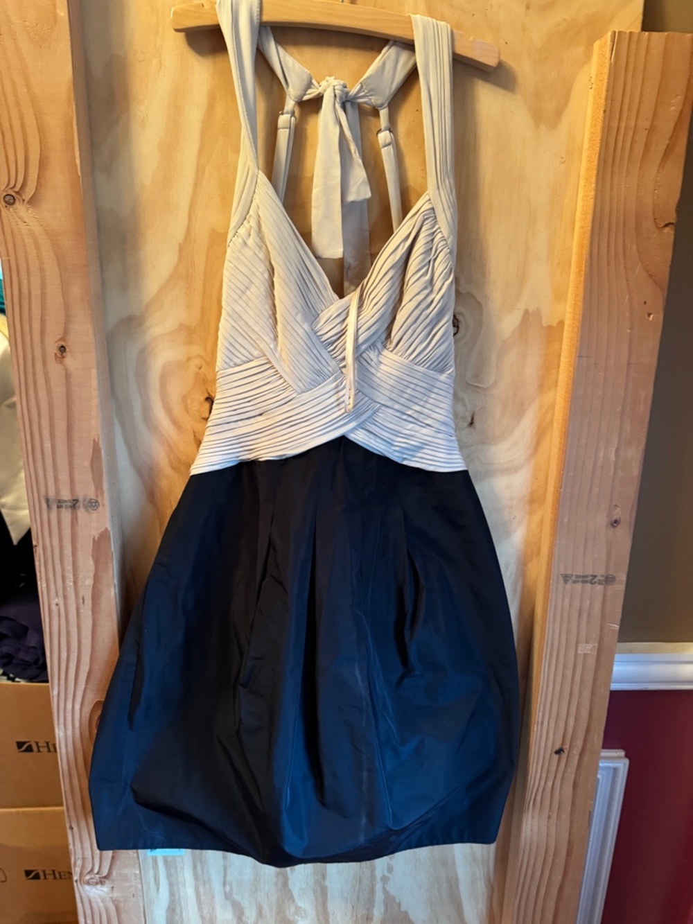 Tan & Black Mini dress 06